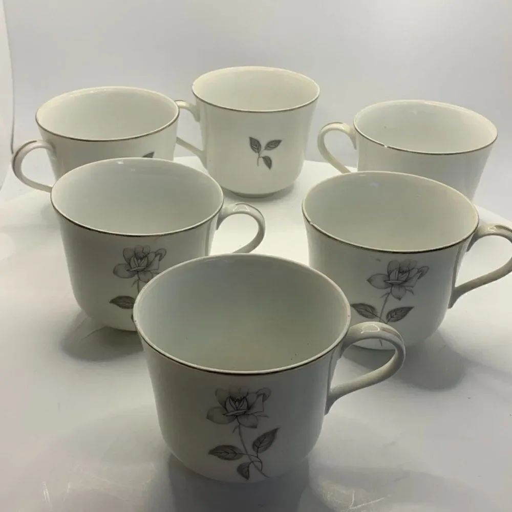 6 - 3" Flat Cup China by Queens Royal